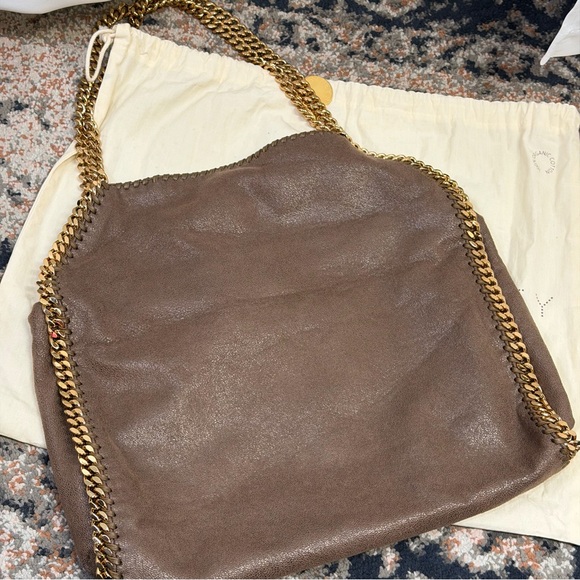 Stella McCartney Original Falabella Shaggy Deer Vegan Suede Chain Shoulder Bag - Picture 4 of 16